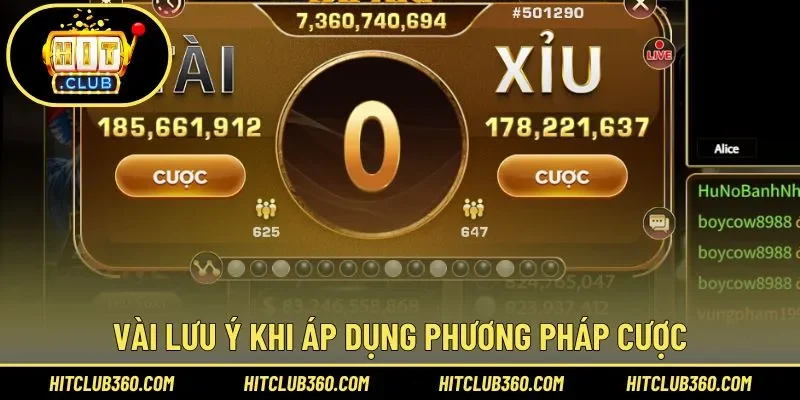 Điểm cần chú ý khi đánh Tài Xỉu